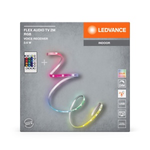 Banda LED cu sunet LEDVANCE FLEX AUDIO 2M, alba, 3.5W, RGB - Img 12