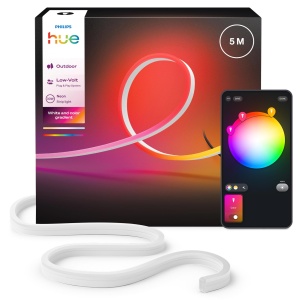 Banda LED Neon Exterior Hue, 5 metri, 1100 lm, multi-color
