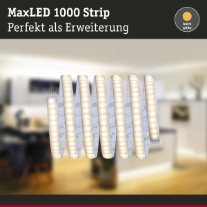 Banda LED Paulmann MaxLED 1000, 2,5m, 29W, Lumina calda, IP44 - Img 3