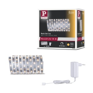 Banda LED Paulmann MaxLED 250, 3m, 12W, Lumina calda