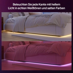Banda LED Philips Hue Flux 5m, 1200 lm, RGBAlb, Flexibila, Control prin Aplicatie - Img 3