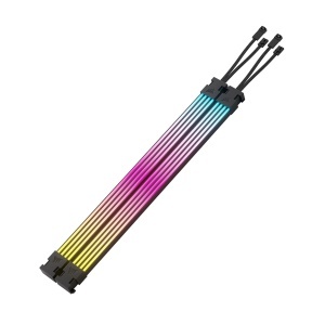 Banda LED RGB Corsair iCUE ARGB PSU 2x 200mm, 100 LED-uri, Negru