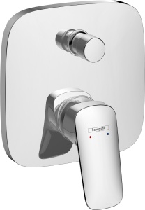 Baterie baie hansgrohe Logis Unterputz, crom, 2 consumatori, design modern