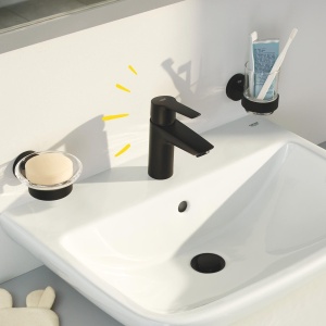 Baterie lavoar GROHE Start 235502432 negru mat tehnologie economisire apa montaj simplu - Img 2
