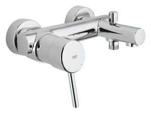 Baterie pentru cada GROHE Concetto, crom, cu sistem de automatizare si protectie impotriva refluxului