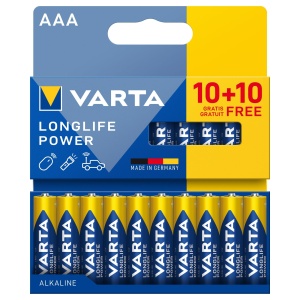Baterii AAA VARTA Longlife Power, 20 bucati, Alkaline, 1.5 V - Img 2