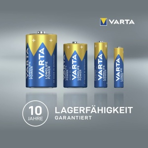 Baterii Alkaline VARTA Longlife Power AA, 12 bucati, 1.5V, made in Germany - Img 10