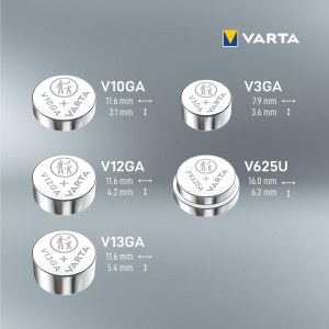 Baterii Buton VARTA V10GA, 2 bucati, Alkaline, 1.5V, pentru jucarii si dispozitive - Img 3