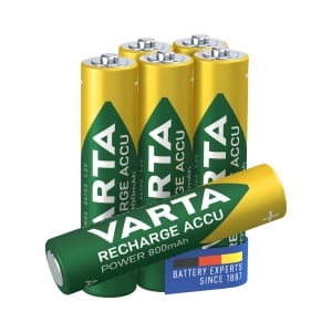 Baterii reincarcabile VARTA AAA, 800 mAh, set 6 bucati, tehnologie Ready To Use