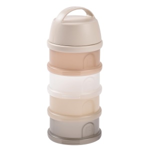 BEABA, Cutii de dozare lapte praf stivuibile, 100% etanse, 4 compartimente, capacitate mare, pot fi folosite si ca cutii de gustari, transparente - Img 2