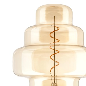 Bec LED decorativ EGLO XXL E27, 4W, lumina calda 2000K, dimmabil, Amber - Img 5
