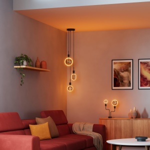 Bec LED decorativ Osram Vintage 1906 Globe 100, 4W, lumina calda, sticla fumurie - Img 2