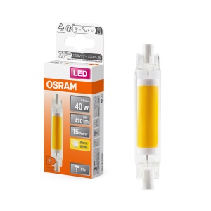 Bec LED Osram Slim Line R7s, 4.5W, 470 lm, lumina calda, 2700K, IP20