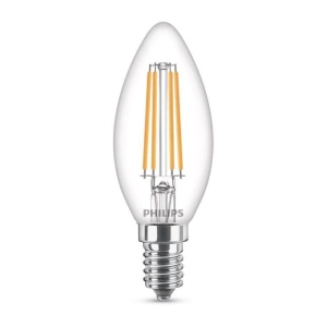 Bec LED Philips Classic E14, 60W, Lumina calda, Design clar - Img 4