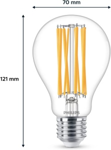 Bec LED Philips Classic E27 Filament 150W Lumina Calda Economie Energie - Img 2