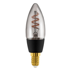 Bec LED Smart Home E14 EGLO connect.z, 4W, ZigBee, dimabil, sticla fumurie