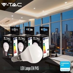 Bec LED V-TAC E14 3,7W (25W echivalent) 320 Lumen 3000K Alb Cald - Img 2