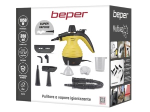BEPER 50.700 Aparat de curatat cu abur pentru podea, canapele, covoare - Aparat de curatat cu abur 135deg max, cablu de 3 metri, 350 ml - Img 7