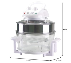 BEPER BF.640 Cuptor cu halogen, capacitate 18 litri, temporizator 60 minute, alb - Img 7