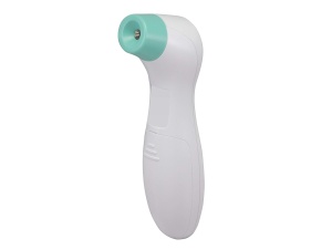 BEPER P303Med001 Termometru clinic cu infrarosu, fara contact, masoara corpuri/lichide/obiecte si suprafete, afisaj LCD iluminat din spate, memorie pentru 10 masuratori, alb/verde apa - Img 3