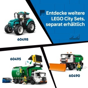 Betonmixer LEGO City 60478 - 371 piese, 3 minifiguri, dublu rol - Img 7