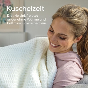 Beurer HD 82 Helsinki Patura Electrica 180x130 cm 6 Trepte de Temperatura Alb Crem - Img 2