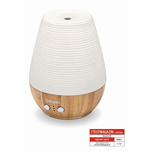 Beurer LA 40 Aroma Diffuser, nebulizator de parfum cu atomizare cu ultrasunete, cu lumina wellness si schimbare de culoare, din lemn, 1 bucata (pachet de 1) - Img 6