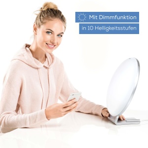 Beurer TL 100 Lampa de zi cu LED 2 in 1 si lumina ambientala, cu functie de schimbare a culorii, control convenabil al aplicatiei, 1 bucata (1 pachet), alb - Img 4