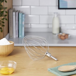 Bici din otel inoxidabil Kenwood KAT71.000SS, accesorii pentru robotele de bucatarie Kenwood, Tel cu balon potrivit pentru toate robotele de bucatarie Chef XL, poate fi spalat in masina de spalat vase, argintiu - Img 3
