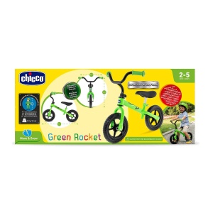Bicicleta fara pedale Chicco Green Rocket, verde, max. 25 kg, pentru copii 2-5 ani - Img 9