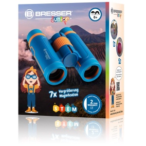 Binoclu pentru copii BRESSER JUNIOR 7x30, 30 mm, cu curea si geanta de transport - Img 6