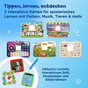 Birou interactiv VTech 6-in-1 cu husa si 5 carti de invatare - Img 3