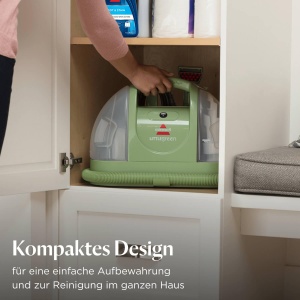 BISSELL Little Green, dispozitiv de curatare a tapiteriei, curatator de covoare pentru pete si murdarie de zi cu zi, aspirator de spalat, aspirator umed pentru covoare, tapiterie, masina si multe altele, motor puternic de 340 W, 4098N - Img 7