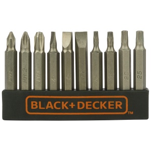 Black+DECKER Set de accesorii auto cu toate cheile dinamometrice pentru set de surubelnite auto Set de biti pentru set de scule auto intr-o geanta de rulare (cu accesorii pentru scule auto, cu lanterna) A7144 - Img 8
