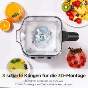 Blender AMZCHEF 2000W, Capacitate 2L, BPA-Free - Img 4