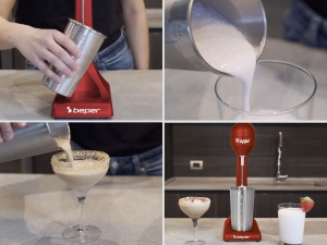 Blender Beper, 0.5L, 100W, 2 viteze, Rosu - Img 4