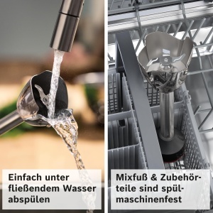 Blender Bosch ErgoMaster MSM6M673, 1000 W, 4 lame din otel inoxidabil, design ergonomic - Img 9