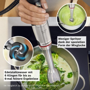 Blender Bosch ErgoMaster Serie 8 MSM8M930, 1500W, 6 lame inox, accesorii incluse - Img 6