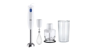 Blender Braun MultiQuick 1 MQ 10.202 M - 450 W, Alb, Set 3 accesorii