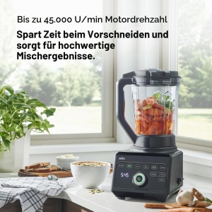 Blender de masa Braun PowerBlend 9 JB9040BK, 1600W, 2L, 18 programe - Img 7