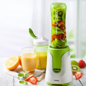 Blender DOMO DO436BL Smoothie Maker Verde 300W cu 2 Sticle BPA-Free - Img 5