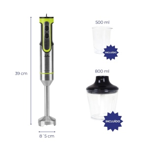 Blender JATA JEBT1789, 1200 W, 4 cutite din otel inoxidabil, accesorii incluse - Img 2