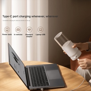 Blender portabil Xiaomi, putere 300W, design compact, culoare alba - Img 9