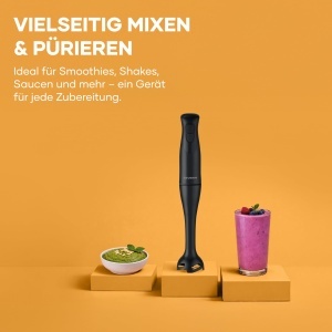 Blender Severin SM 3760, 350W, 2 cutite, negru - Img 3