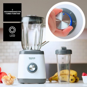 Blender Taurus Optima Go 1500W 1.5L 500ml To-Go-Becher Gri - Img 4