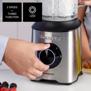 Blender Taurus Prior Inox 1500W 2 Viteze Turbo 2L Sticla - Img 5