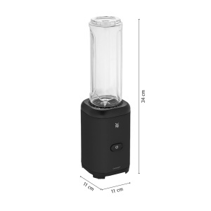 Blender WMF Kult X Mix Go 300W Sticla Tritan 06L Lame Inox Negru - Img 7