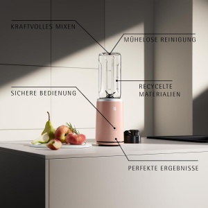 Blender WMF Mix Go Touch, 500 W, din plastic reciclat, culoare Pearl Blush - Img 4