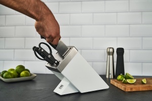 Bloc de cutite Zwilling Gourmet 7 piese Alb Autoascutire Otel inoxidabil - Img 4