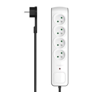 Bloc de priza Hama cu 4 iesiri, 16A, 3680W, design plat, cablu 1.5m - Img 2